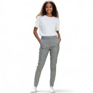 Leggings Seven Plaid Patterned with front & back pockets